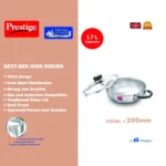 Prestige Tri Ply Splendor Stainless Steel Gas and Induction Compatible Kadai with Glass Lid (Silver) - Image 3