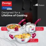 Prestige Platina Popular Stainless Steel 3PCS BYK SET Cookware - Image 2