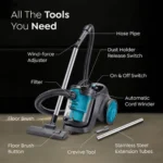 Prestige CleanHome Typhoon 11 Bagless Vacuum Cleaner, 1600 Watts - Image 3