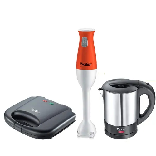 1119-41516-IMG1 Prestige Breakfast set - Electric Kettle, Sandwich Toaster & Hand Blender - Image 1
