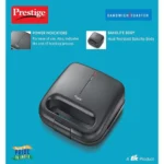 Prestige PSDP 01 New Deep Sandwich Maker 750W with Non-stick Heating Plates - Image 4