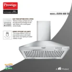 Prestige Dura 600 Stainless Steel Baffle Filter Kitchen Hood - 1000m3/hr - Image 4