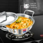 Prestige Tri Ply Splendid Kadai With SS Lid - Image 4