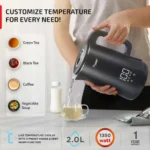 Prestige Digi Kettle 2.0 Litre with 4 Preset Modes| Live Temperature Display| Elegant Cool Touch Design| Auto-Cut Off and Dry Heat Protection| 360 Degree Swivel Base - Image 2