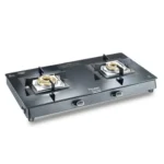 Prestige Vectra Gas Table | Powder Coated Body | Glass Top with Brass Burners