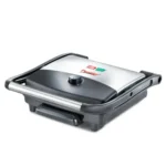 Prestige PEG 1.0 Electric Grill 1500 W with Detachable Oil Collector (Silver and Black)