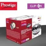 Prestige Clip-on Mini Svachh Hard Anodised Pressure Cooker with Glass Lid, (Black and Silver) - Image 5