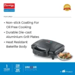 Prestige Sandwich Toaster with Fixed Sandwich Plates - PSMFD 01 - Image 3