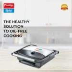 Prestige PEG 1.0 Electric Grill 1500 W with Detachable Oil Collector (Silver and Black) - Image 2