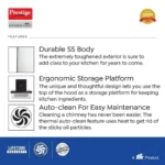 Prestige Tampa 600 KitchenHood with Auto Clean Function - Angular Suction - 1100m3/hr - Image 5