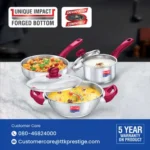 Prestige Platina Popular Stainless Steel 3PCS BYK SET Cookware - Image 5