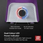 Prestige 750 Watts Prism Mixer Grinder with 4 Jars (3 Stainless Steel Jars + 1 Juicer Jar)| LED Power Indicator|Flow Breaker Design|Juicer Extractor Jar| Purple and White - Image 3