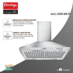 Prestige Dura 600 Stainless Steel Baffle Filter Kitchen Hood - 1000m3/hr - Image 3
