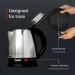 Prestige PKOSS Stainless Steel Electric Kettle 1500W (Silver) - Image 3