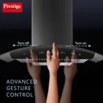 Prestige Kitchen Hood - Oscar 900 (90 cm with Safe Sense) | Advanced gas leak detector | Auto-clean | Powerful 1000M3/HR Suction | 3 speed control - Image 6