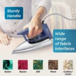 Prestige Magic Cruise 600W Dry Iron|Greblon Non-Stick Coated Sole Plate|Wide Range Of Fabric Interface|Light Weight|Neon Indicator Light|2 Year Warranty|Blue & Silver - Image 5