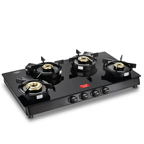 5182-40385-IMG1 Prestige Svachh Neo Toughened Glasstop Liftable Burners Gas Stove (Black) - Image 1