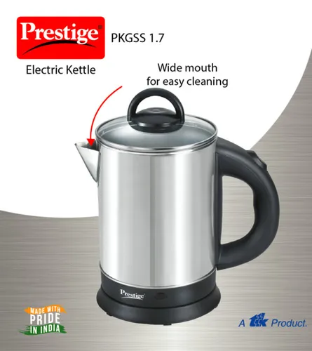 5370-41573-IMG1 Prestige Stainless Steel 1500 Watts Electric Kettle - PKGSS 1.7 - Image 1