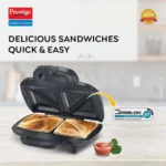 Prestige Sandwich Toaster with Fixed Sandwich Plates - PSMFD 01 - Image 2