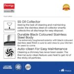 Prestige Oscar 600 KitchenHood - Baffle Filter - Powerful Suction - 1000m3/hr - Image 5