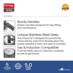 Prestige Nakshatra Cute Duo Svachh Hard Anodised Spillage Control Pressure Cooker (Black) - Image 4