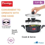 Prestige Clip-on Svachh Hard Anodised Spillage Control Pressure Cooker - Image 5