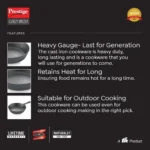 Prestige Cast Iron Scratch Resistant Round Base Fry Pan - Image 5