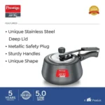 Prestige Nakshatra Cute Duo Svachh Hard Anodised Spillage Control Pressure Cooker (Black) - Image 3