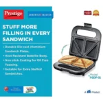 Prestige PSDP 01 New Deep Sandwich Maker 750W with Non-stick Heating Plates - Image 2