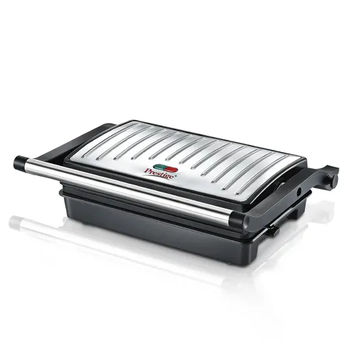 8325-42263-IMG1 Prestige PEG 5.0 Non-Stick Coating 800 W Electric Grill (Silver and Black) - Image 1