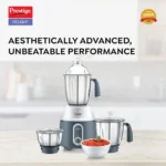Prestige Delight 750 W Mixer Grinder, 3 Stainless Steel Jars (1500 ml, 1000 ml, 300 ml) (Charcoal Grey) - Image 2