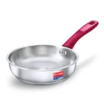 Prestige Platina Popular Stainless Steel Unique Impact Forged Bottom Fry Pan (Silver)