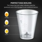 Prestige PEB 01 Egg Boiler (7 Egg Capacity)| 3 Boiling Modes| Auto- Switch Off| Stainless Steel Body|One Touch Operation| Customizable Boiling Level| Measuring Cup Inside| 7 Eggs at a Time|Silver - Image 3