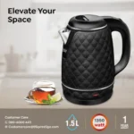Prestige PKCT 1.5 Litre Electric Kettle with Designer Cool Touch Exterior| Stainless Steel Inner Body| Dry Heat Protection|Black - Image 6
