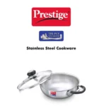 Prestige Tri Ply Splendor Stainless Steel Gas and Induction Compatible Kadai with Glass Lid (Silver) - Image 5