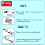Prestige Deluxe Plus Hard Anodised Handi Pressure Cooker (Black) - Image 3