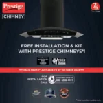 Prestige Kitchen Hood - Oscar 900 (90 cm with Safe Sense) | Advanced gas leak detector | Auto-clean | Powerful 1000M3/HR Suction | 3 speed control - Image 2