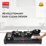 Prestige Svachh Neo Toughened Glasstop Liftable Burners Gas Stove (Black) - Image 2