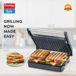 Prestige PEG 6.0 Non-Stick Coating 1000 W Electric Grill (Red and Black) - Image 2